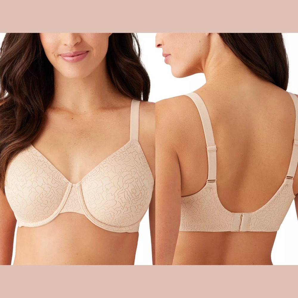 USED $74 Wacoal [ 42DDD US] Inside Job‎ Full Coverage Underwire Bra Sand U1840